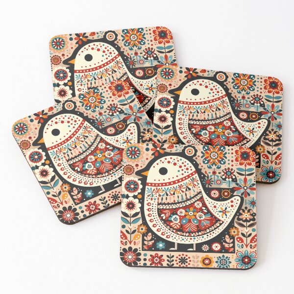 Item preview, Scandinavian Folk Art Chick designed and sold by FOLK ART FUSION by heidiannemorris.
