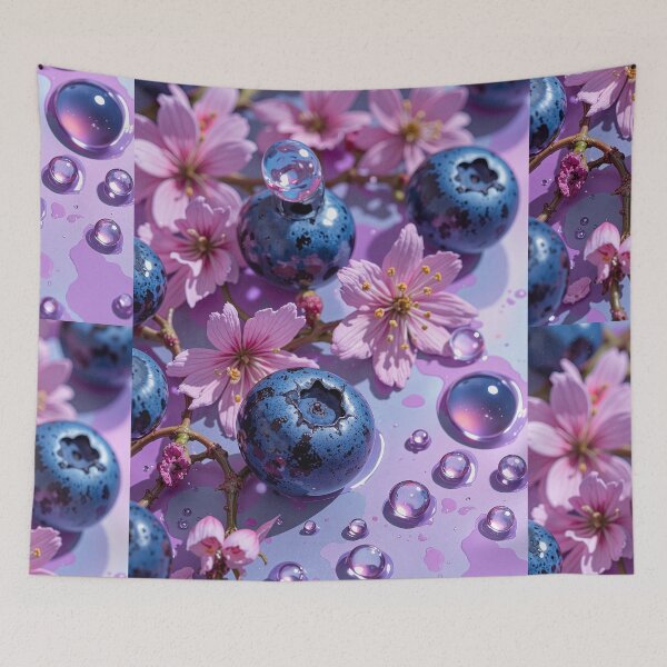 Item preview, Blurred purple serenity a blueberry pink flower harmony designed and sold by MadeByHaresShop.