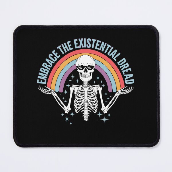 Item preview, Embrace the Existential Dread: Skeleton Zen designed and sold by FocusedPatterns.