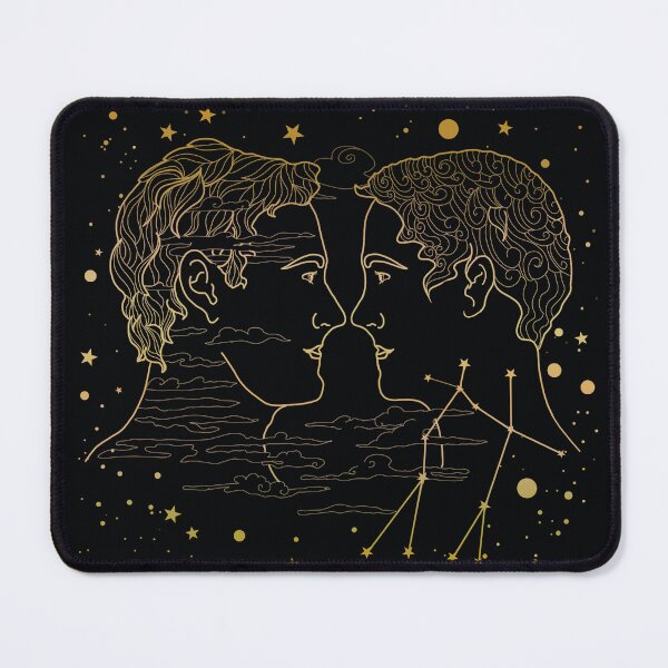 Item preview, Gemini astrology sign gold and black designed and sold by asamijess.