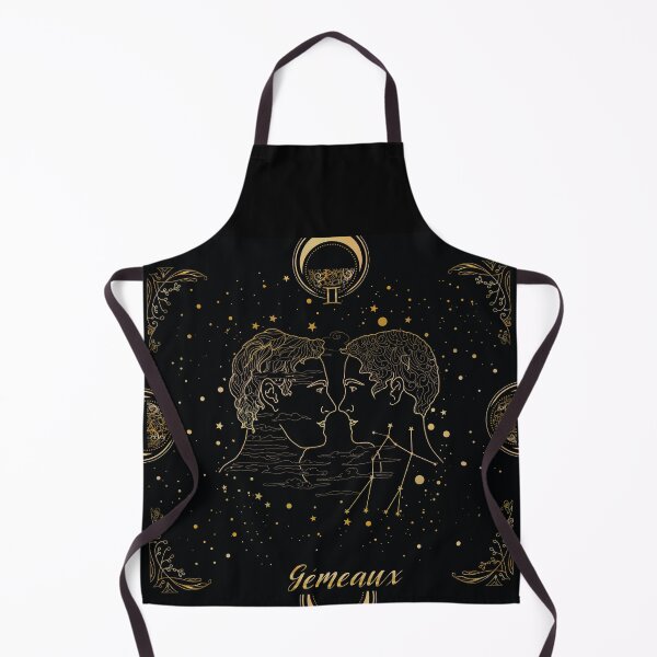 Item preview, Gemini astrology sign gold and black designed and sold by asamijess.