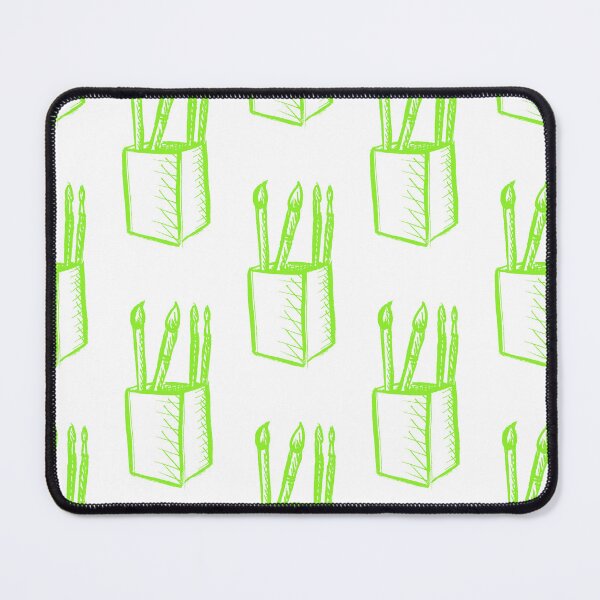 Item preview, Paint Brushes Bright Lime Green designed and sold by MagentaTwilight.