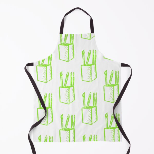 Item preview, Paint Brushes Bright Lime Green designed and sold by MagentaTwilight.