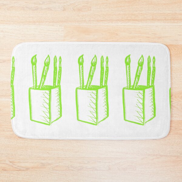 Item preview, Paint Brushes Bright Lime Green designed and sold by MagentaTwilight.