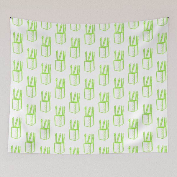 Item preview, Paint Brushes Bright Lime Green designed and sold by MagentaTwilight.