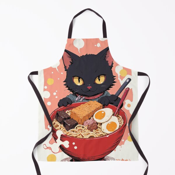 Item preview, Cat in a noodle bowl whimsical feast designed and sold by ShroomForge.