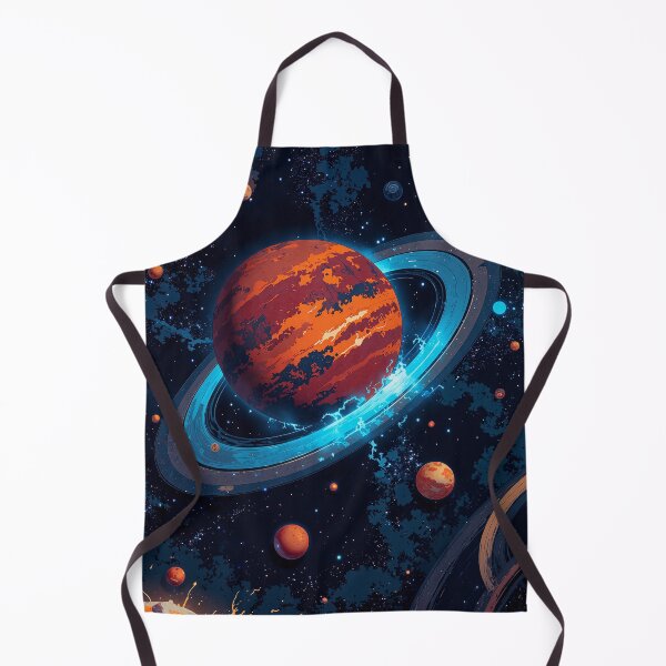 Item preview, Celestial dance saturn friends in a galactic ballet designed and sold by ShroomForge.