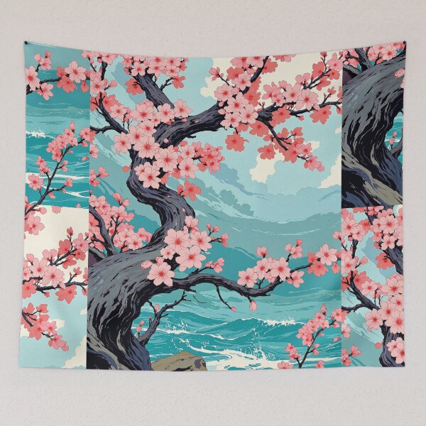 Item preview, Cherry blossoms in serenity an impressionistic dreamscape designed and sold by ShroomForge.