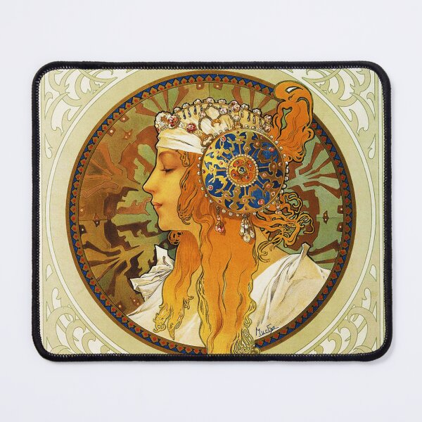 Item preview, HD Byzantine Heads: Blonde (1897) Mucha Original version HIGH DEFINITION designed and sold by MINDTHECHERRY.