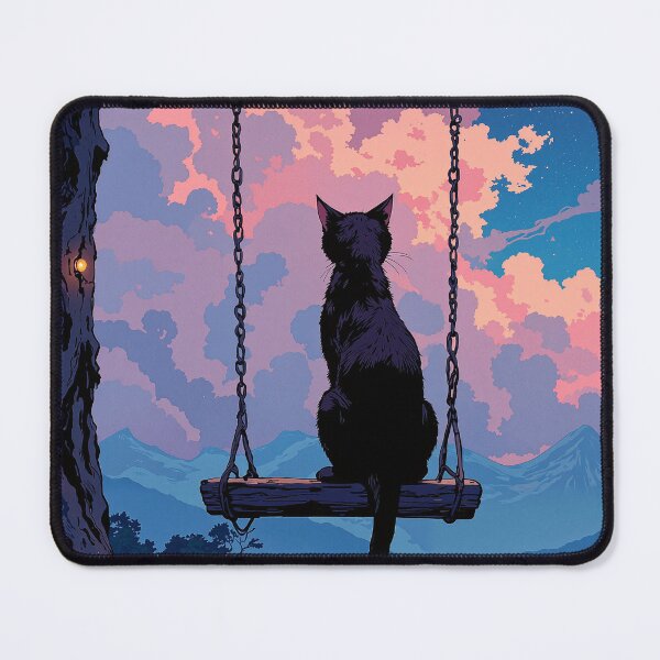 Item preview, Contemplation under the night sky from tree swing designed and sold by ShroomForge.