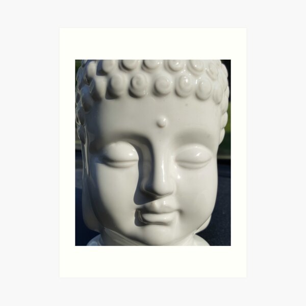 White Buddha Art Print