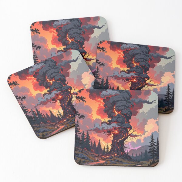Item preview, Contrast of chaos and calm raging wildfire vs designed and sold by ShroomForge.