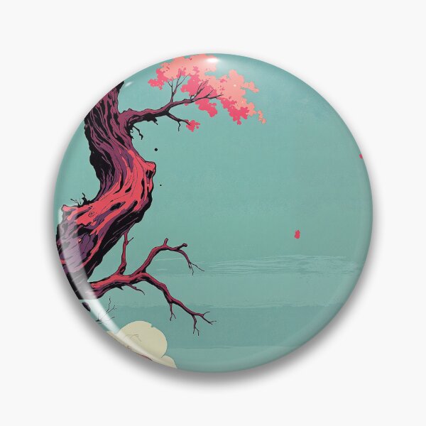 Item preview, Contrasting elements pink tree paradise sunlit desert designed and sold by ShroomForge.