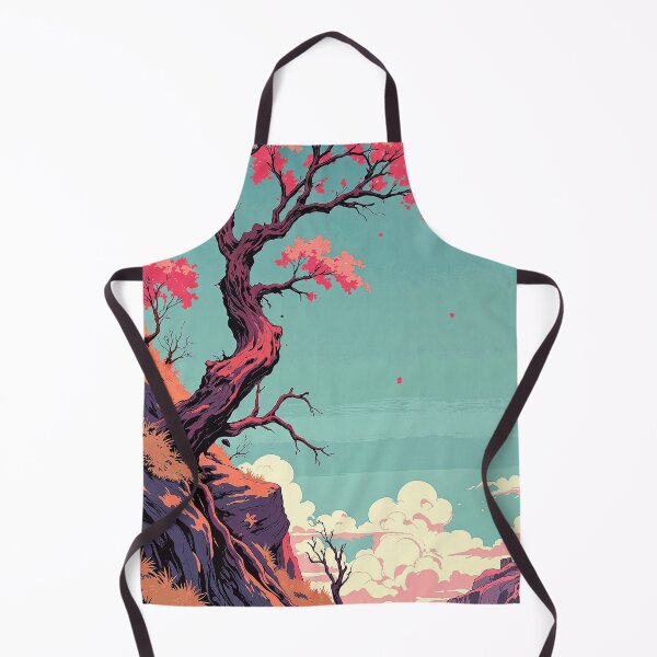 Item preview, Contrasting elements pink tree paradise sunlit desert designed and sold by ShroomForge.