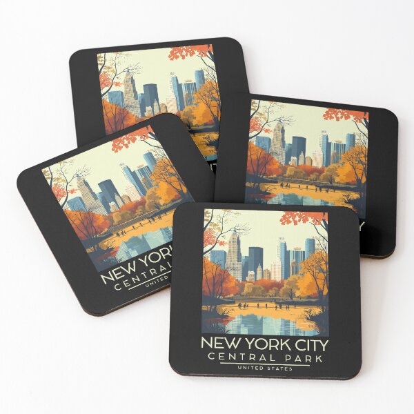 Item preview, A Vintage Travel Illustration of the Central Park in New York - US designed and sold by GoodOldVintage.