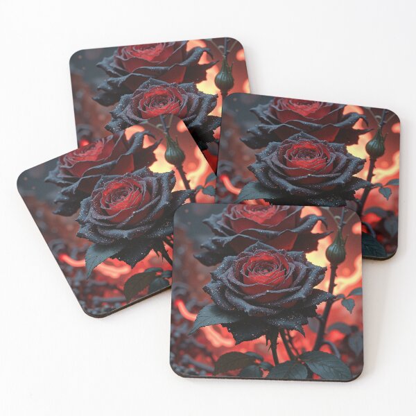 Item preview, Embered serenity a duet of dark roses designed and sold by ShroomForge.