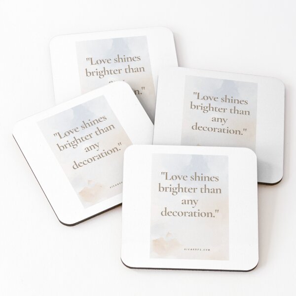 Item preview, "Love shines brighter than any decoration." designed and sold by CUTESTUFFnow.
