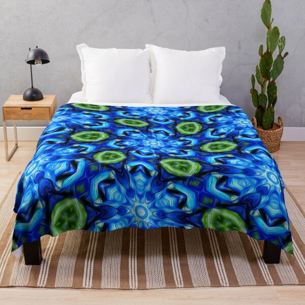 Item preview, Abstract Blue Floral Pattern designed and sold by Patternflower.