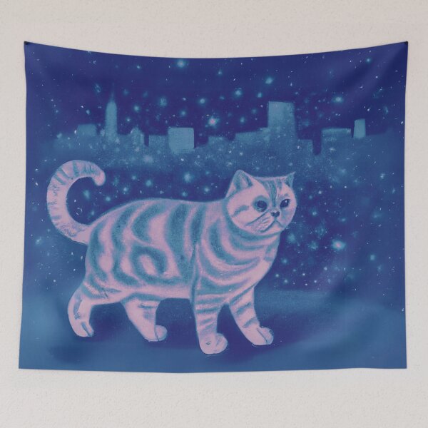Item preview, A cat in city of night 8 designed and sold by MerryCrown.