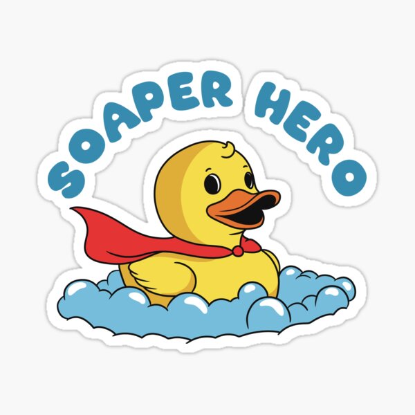 Item preview, Soaper Hero Rubber Duck designed and sold by FlashCraft Design.