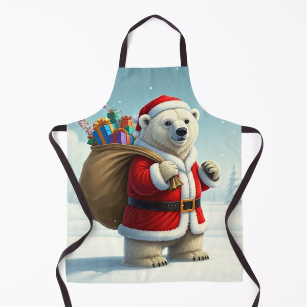 Item preview, Cute Polar Bear Santa Claus Christmas designed and sold by My-Honey-Money.