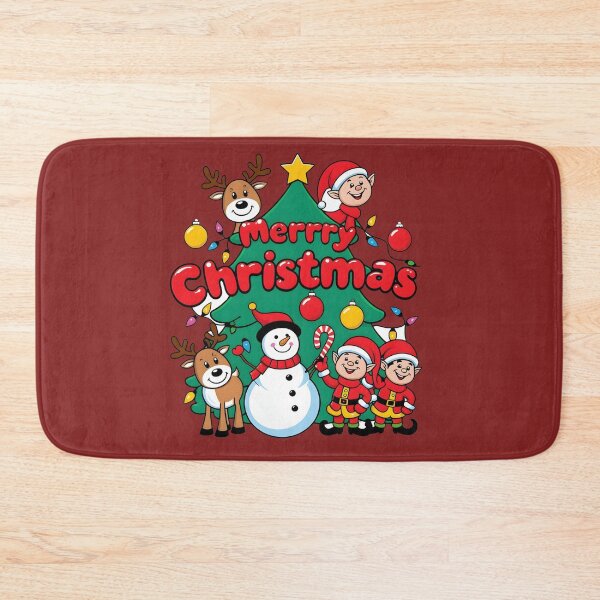 Item preview, Merry Christmas Festive Scene - Christmas Day designed and sold by MSMPrintDesign.