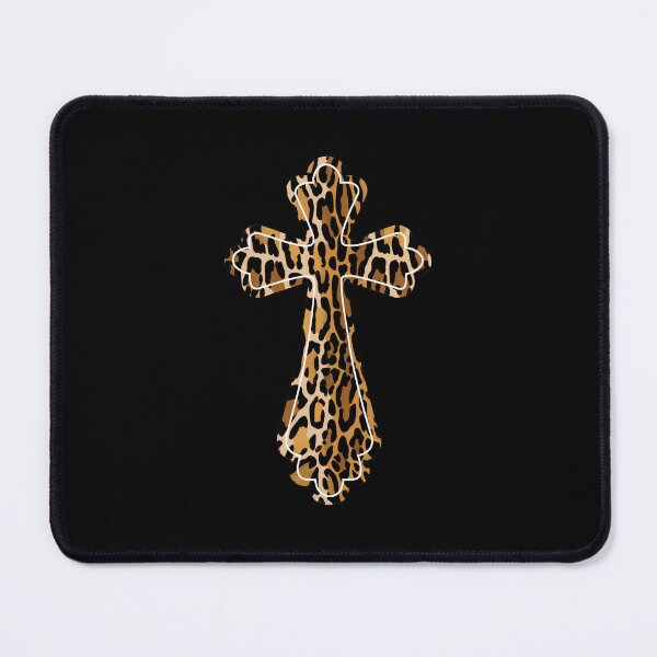 Item preview, leopard skin cross designed and sold by jkrphoto.