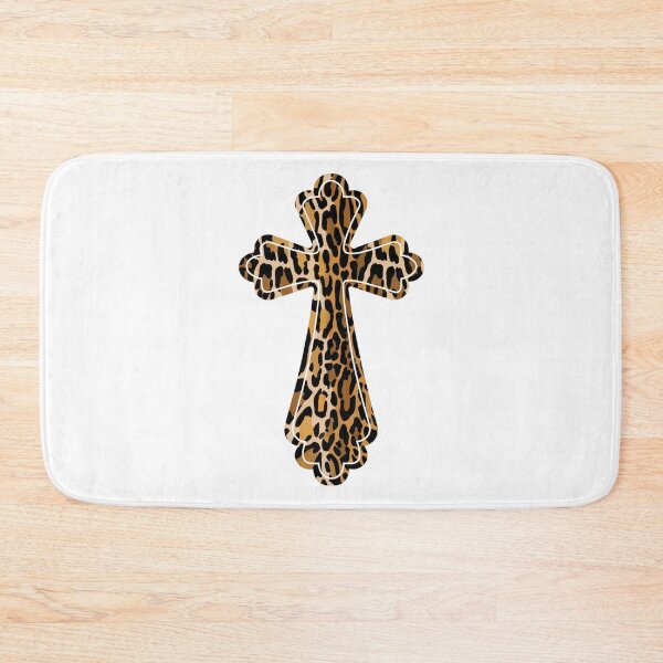 Item preview, leopard skin cross designed and sold by jkrphoto.