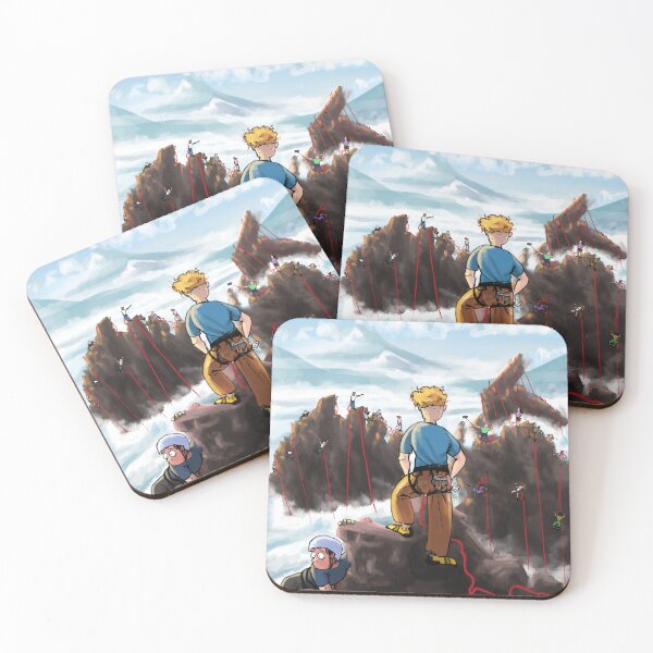 Item preview, Climber looking at the post-Olympic hype (inspired by Caspar David Friedrich) designed and sold by PietDessinateur.
