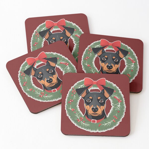 Item preview, Jolly Christmas - Manchester Terrier Nose Edition designed and sold by GoodyPaws.