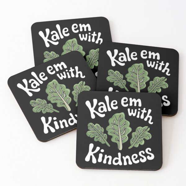 Item preview, Healthy Kale Leaf Design with Positive Kindness Message designed and sold by love3617.