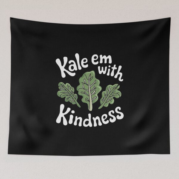 Item preview, Healthy Kale Leaf Design with Positive Kindness Message designed and sold by love3617.