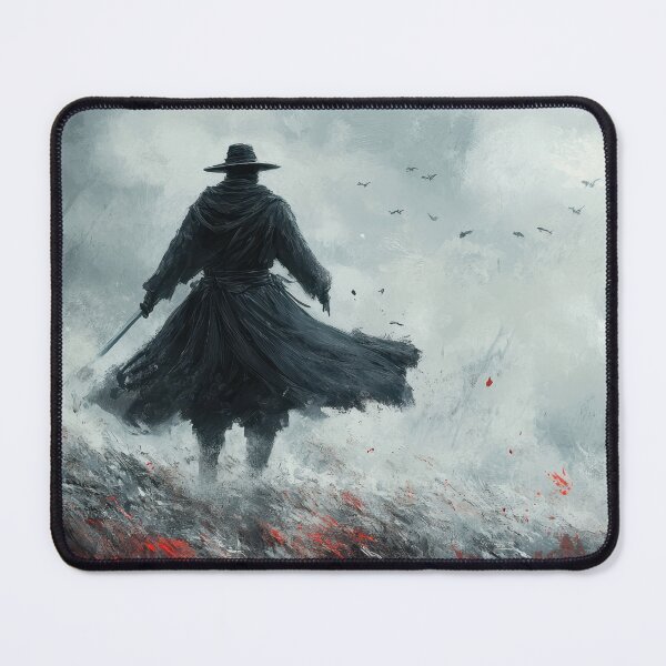 Item preview, Dark illustration of a samurai with a hat designed and sold by Sergii Davydenko.