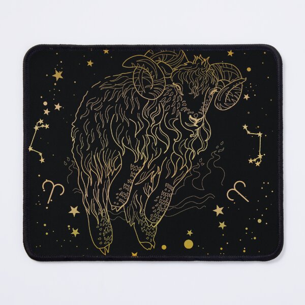 Item preview, Aries sign astrology gold and black designed and sold by asamijess.