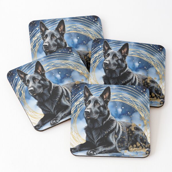 Item preview, Majestic Black German Shepherd designed and sold by Elisabeth Lucas.