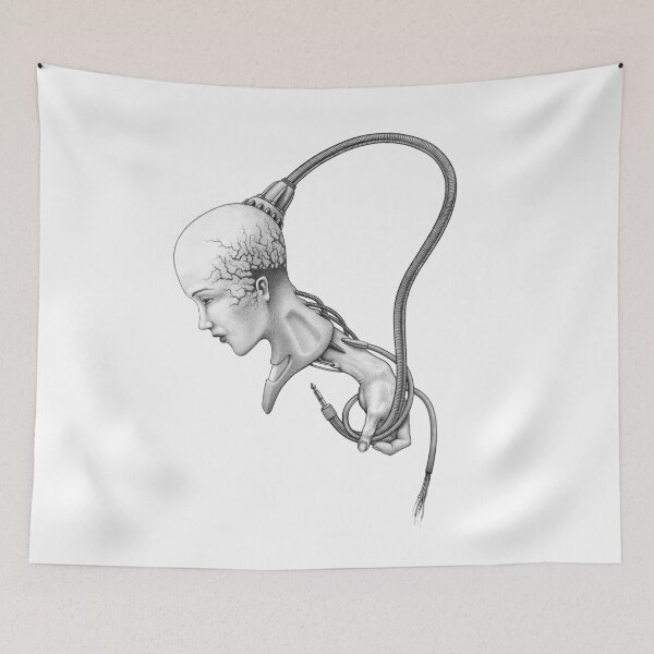 Item preview, girl face biomechanics cable designed and sold by cre-ei8ht.