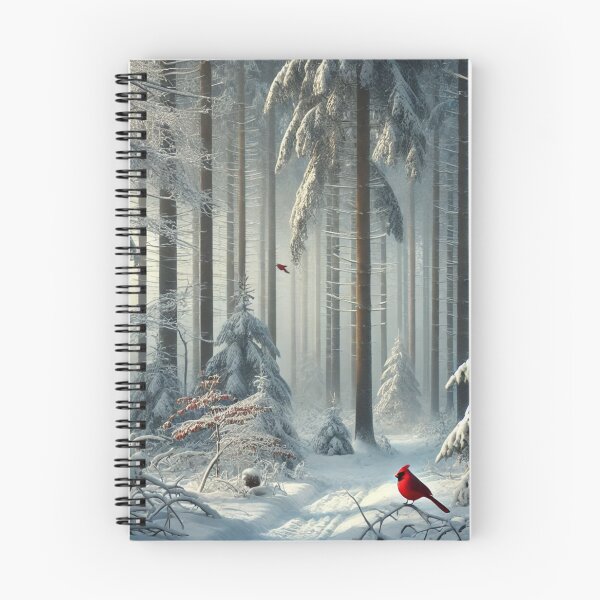 Item preview, Red bird in winter designed and sold by ValerieStOnge.