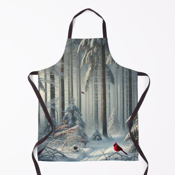 Item preview, Red bird in winter designed and sold by ValerieStOnge.