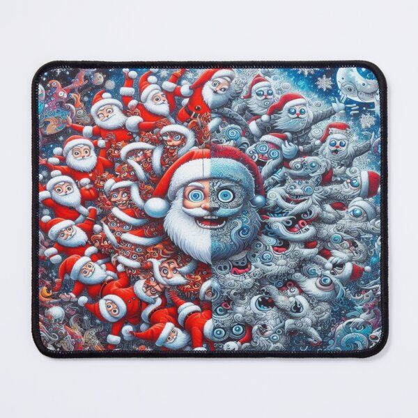 Item preview, Color Splash Wonderland of Cartoon Santas – Perfect Holiday Gift designed and sold by Imaginarium of Chaos falcon88 .