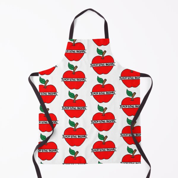Item preview, Apple Illustration with "Teach Love Inspire" Wording designed and sold by MrsCreative1.