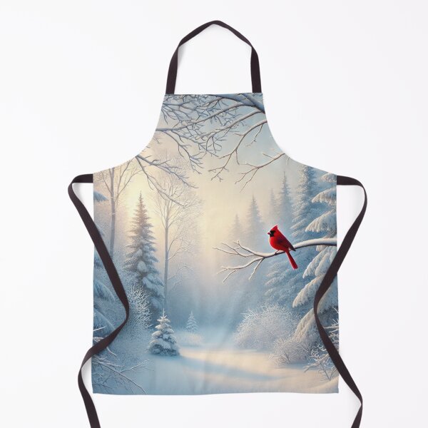 Item preview, peaceful winter woods with cardinal designed and sold by ValerieStOnge.