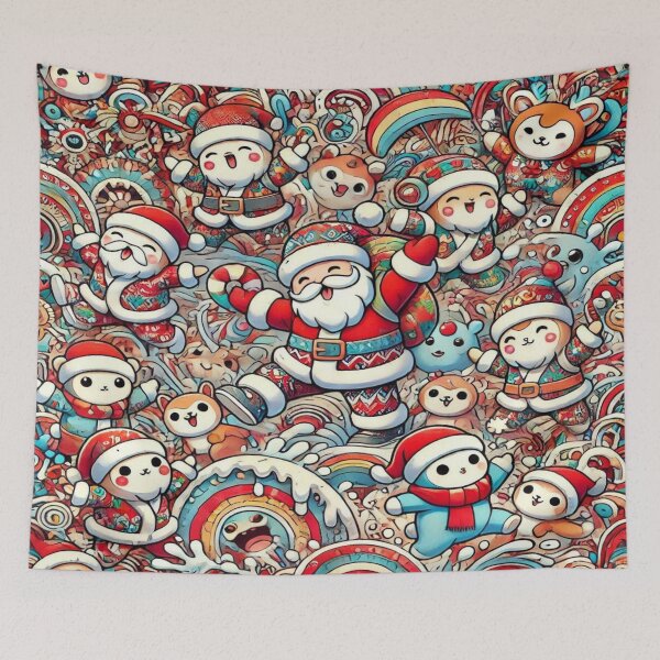 Item preview, Color Fusion Animals and Holiday Snowflakes – Perfect Holiday Gift designed and sold by Imaginarium of Chaos falcon88 .