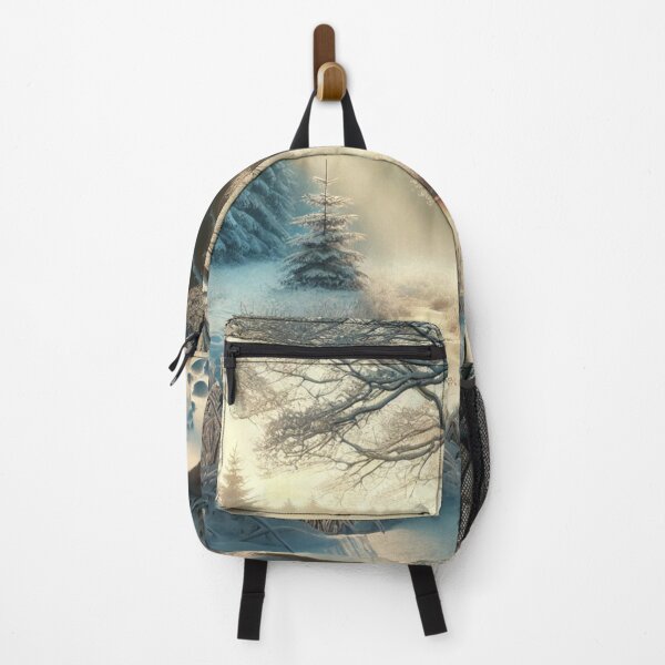 Item preview, peaceful pond in winter woods designed and sold by ValerieStOnge.