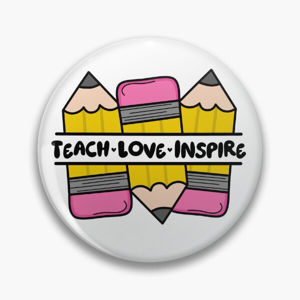 Item preview, Trio of yellow Pencils with "Teach Love Inspire" Wording designed and sold by MrsCreative1.
