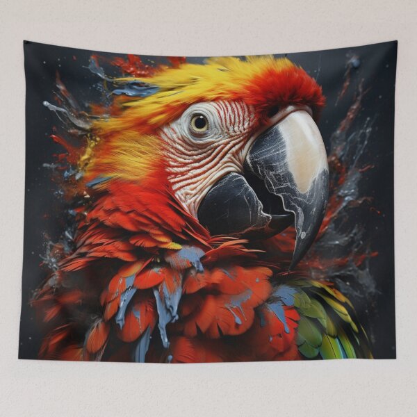 Item preview, Paint Splash Parrot designed and sold by whitecat23.