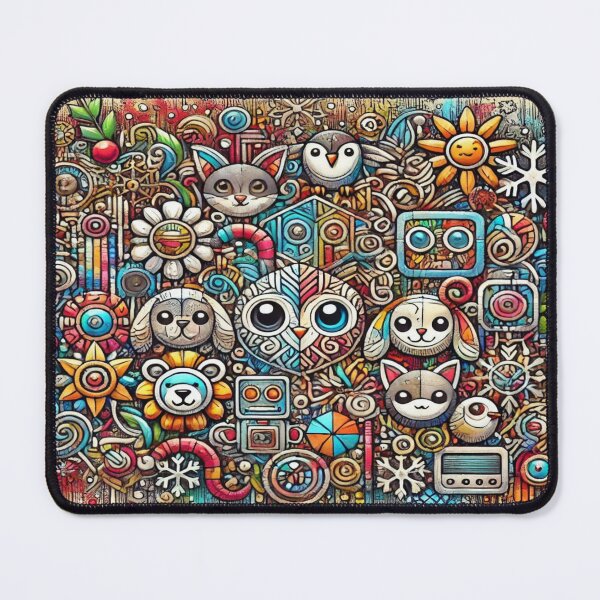 Item preview, Graffiti Snowflakes and Splashed Santas – Perfect Holiday Gift designed and sold by Imaginarium of Chaos falcon88 .