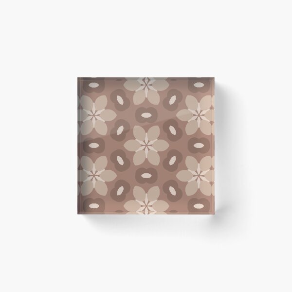 Item preview, Seamless Mocha Floral Pattern designed and sold by AleksaDesignMTL.