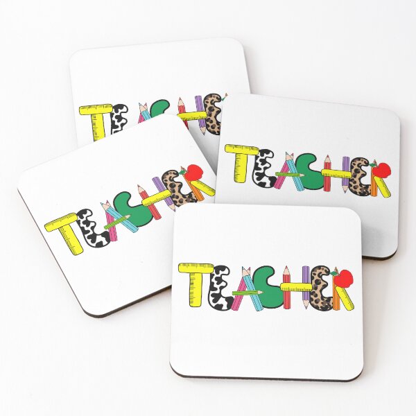 Item preview, Colorful Lettering of the Word "Teacher" - playful and fun in school theme designed and sold by MrsCreative1.