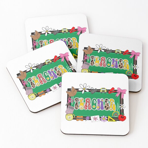 Item preview, Green board with Colorful Lettering of the Word "Teacher" - playful and fun in school theme designed and sold by MrsCreative1.