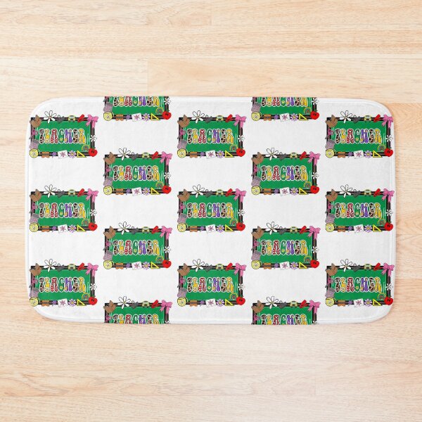 Item preview, Green board with Colorful Lettering of the Word "Teacher" - playful and fun in school theme designed and sold by MrsCreative1.